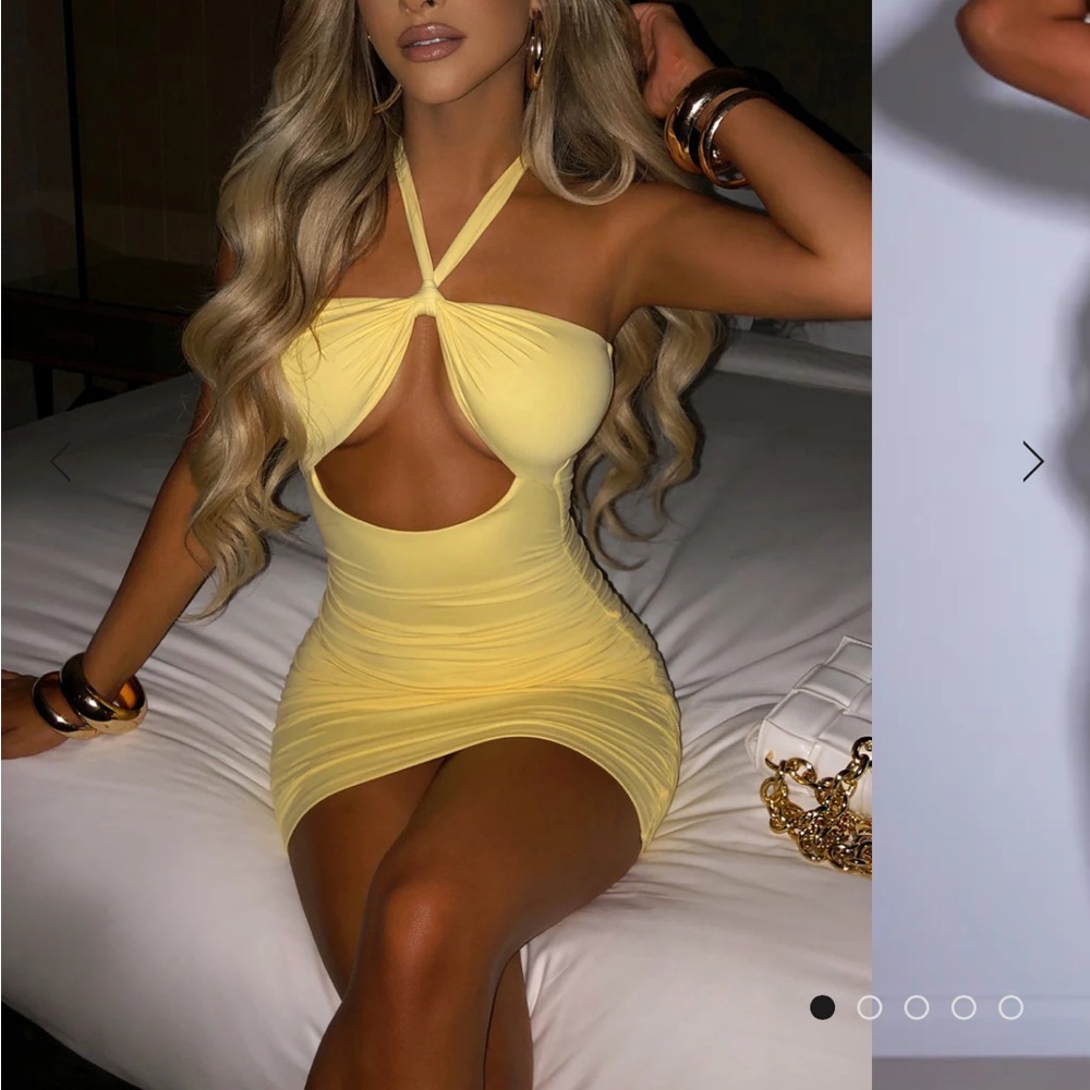 Babyboo yellow draya dress